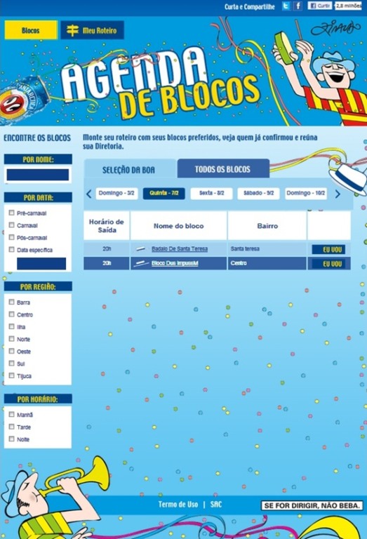 Antarctica ajuda foliões com aplicativo da BOA