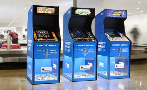 Arcade de caridade - Cruz Vermelha na Suécia