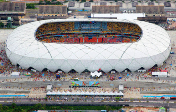 Arena da Amazônia surpreendeu o público durante a Copa do Mundo.