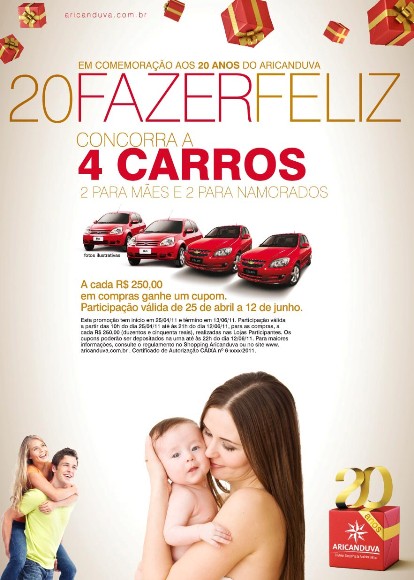 Mães e Namorados "20FazerFeliz" no Aricanduva