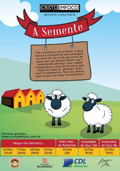 Parque Vila Germânica recebe peça de teatro