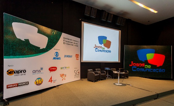 Auditório palestras jogos da comunicacao