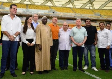 Comitiva do COI faz visita técnica na Arena da Amazônia