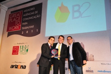 B2 Agência é premiada no Great Place to Work