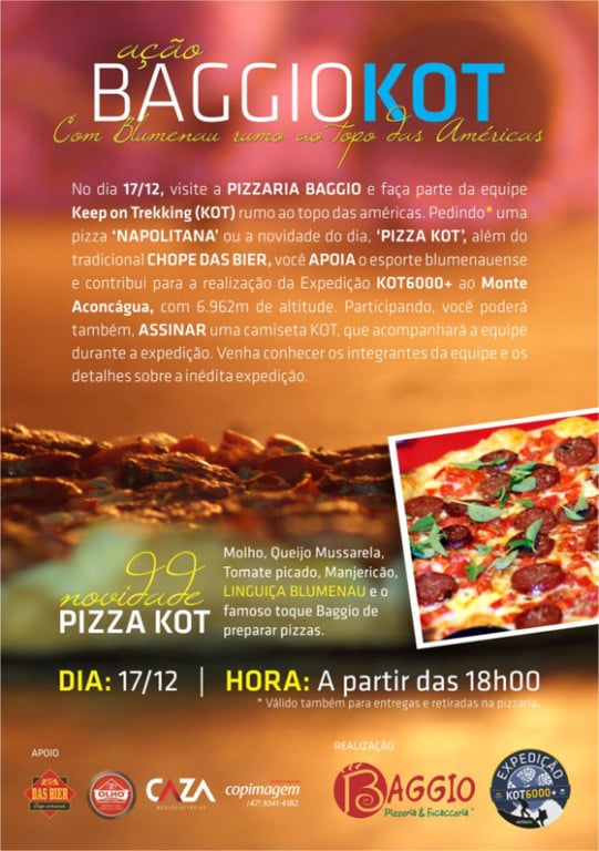 Ação promo da Baggio contribui com Expedição do KOT