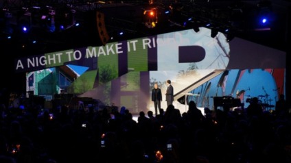 Cenografia impressiona em evento de Brad Pitt