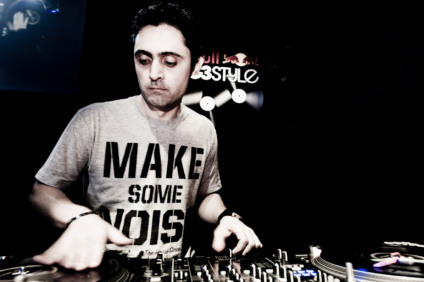 DJ Nedu Lopez performing at the Red Bull Thre3Style in Sao Paulo, Brazil on October 23rd, 2011.