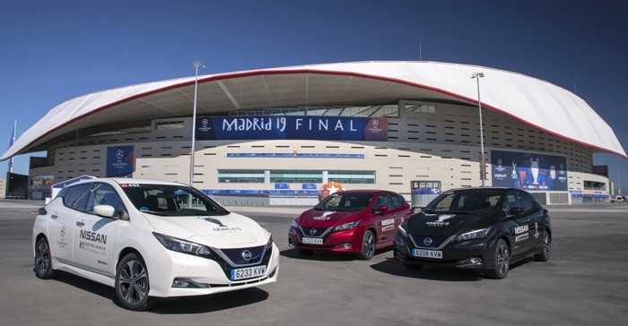 Nissan eletrifica a final da Uefa Champions League