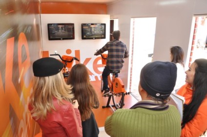 Tudo assina Bike Game do Itaú em Gramado