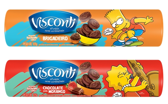 Linha de biscoitos dos Simpsons é a novidade da Visconti