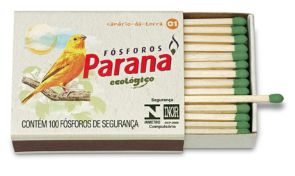 Fósforos Paraná agora tem embalagens temáticas