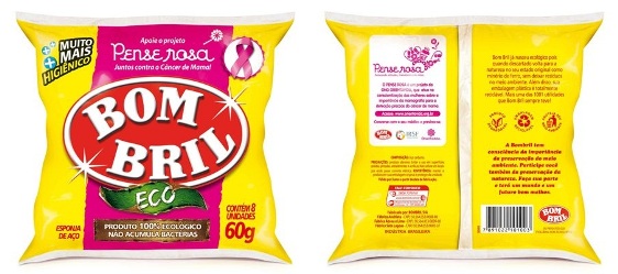 Bombril fica rosa contra o câncer de mama