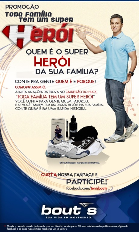Concurso distribuirá produtos personalizados da Bout's