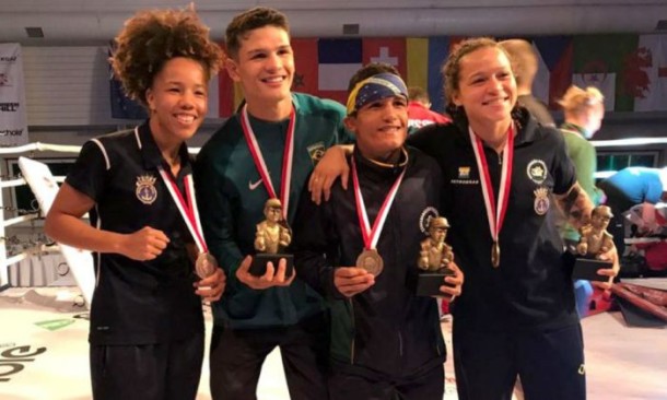 Boxe marcas no pódio