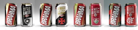 Brahma lança novas latas temáticas dos clubes cariocas
