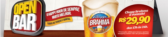 AmBev lança a promoção Open Bar Brahma