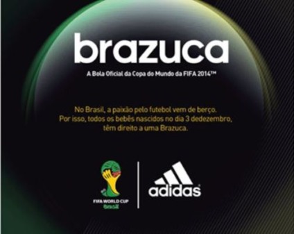 Bebês que nascerem hoje ganham Brazuca da Adidas