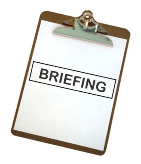 O primeiro briefing