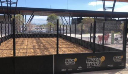 Aeroporto Internacional de Floripa ganha arena de Beach Tennis