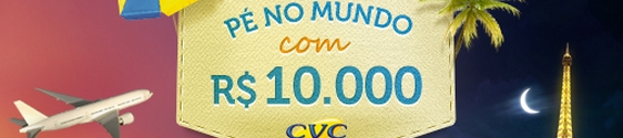 CVC lança concurso que dará dez mil reais em viagens