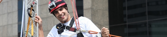 Tirolesa Trident Sensations parou a Avenida Paulista