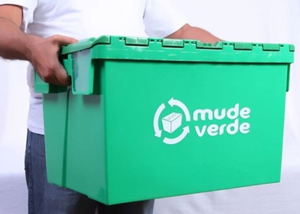 Mude Verde substitui caixas de papelão na mudança