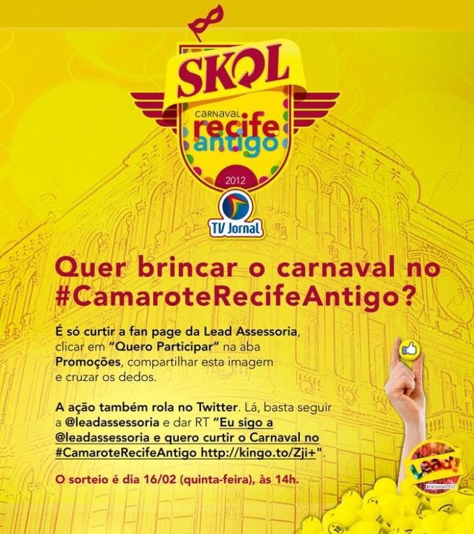 Camarote Carnaval Recife Antigo lança promoção no Twitter