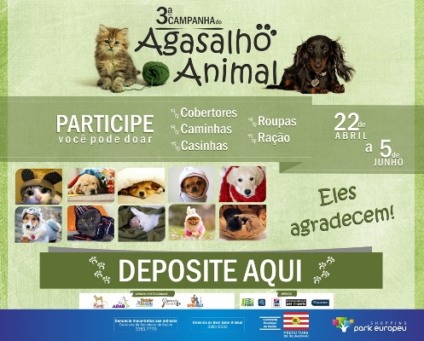 Park Europeu apoia a campanha do Agasalho Animal