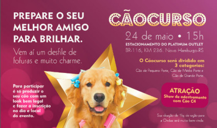 Platinum Outlet promove "Cãocurso" em Novo Hamburgo