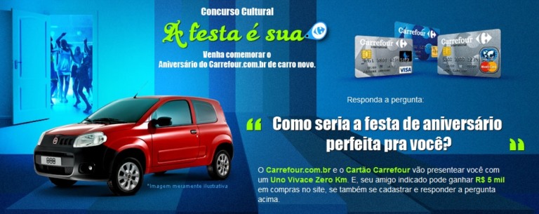 Carrefour.com.br realiza ações pra comemorar 2 anos