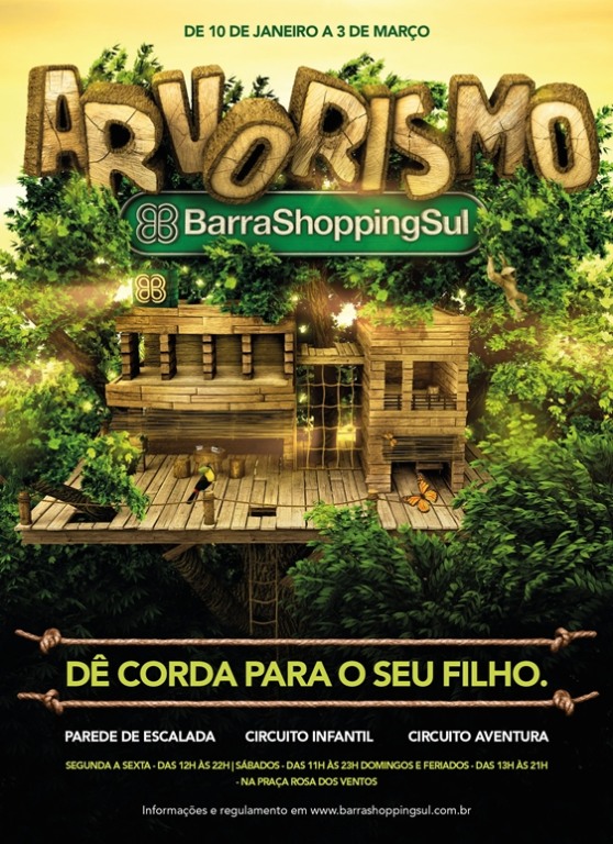 DEZ ativa arvorismo do BarraShoppingSul