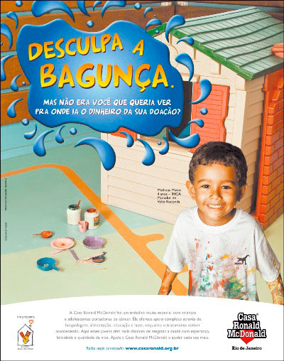 Casa da Criação assina campanha da Casa Ronald McDonald