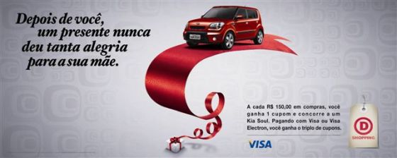 Kia Soul é o prêmio no Dia das Mães do Center D