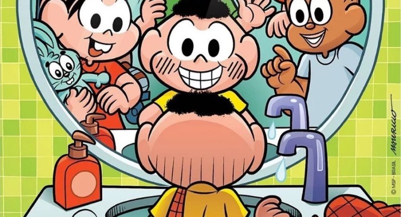 Turma da Mônica promove campanha de higiene Turma da Mônica promove campanha de higiene