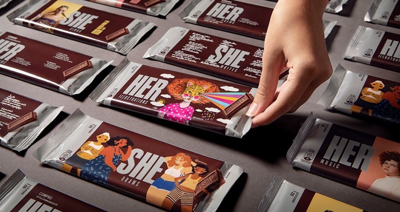 Hershey's transforma barras de chocolate em plataforma de empoderamento