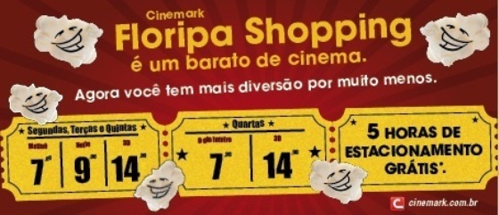 Floripa retoma a promoção “Um barato de cinema”