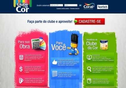 Coral e Sparlack reformulam website para pintores