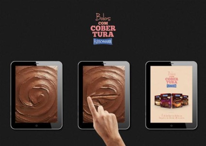 Fleischmann cobre tela de iPad com chocolate