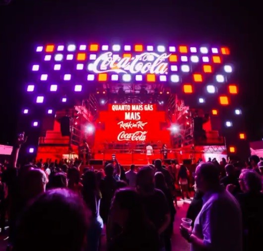 ativação da coca-cola no rock in rio