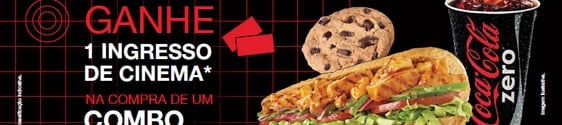 Coca-Cola Zero, Subway e Kinoplex juntos em promoção