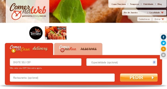 E-commerce gastrônomico é novidade no Rio