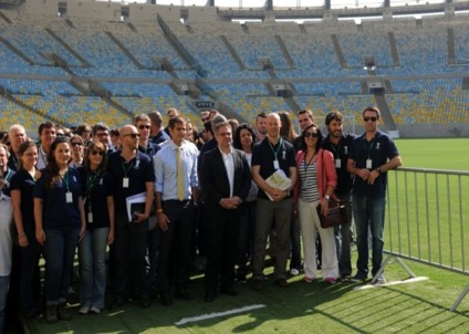 Comitiva da Fifa realiza visita técnica no Maracanã 
