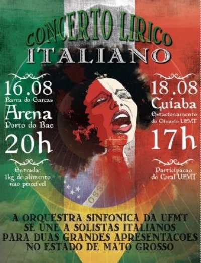 Concerto Lírico Italiano acontece em Mato Grosso