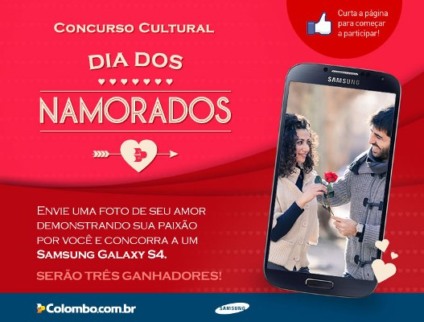Colombo vai premiar namorados com Galaxy S4