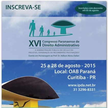 XVI Congresso Paranaense de Direito Administrativo – Inscreva-se – curvas