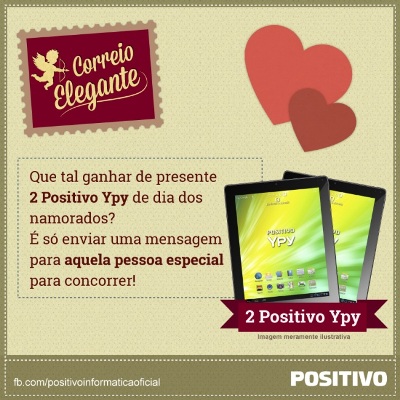 "Correio Elegante" na promo da Positivo Informática