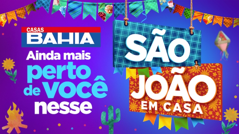 Casas Bahia patrocina e faz doação no 'São João em Casa'