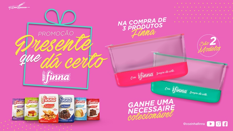 Compre e ganhe na ação promo da Finna Compre e ganhe na ação promo da Finna