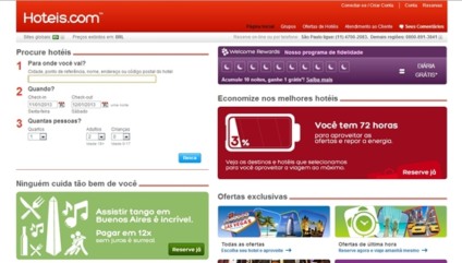 Ganhe uma diária de hotel com o aplicativo da Hoteis.com