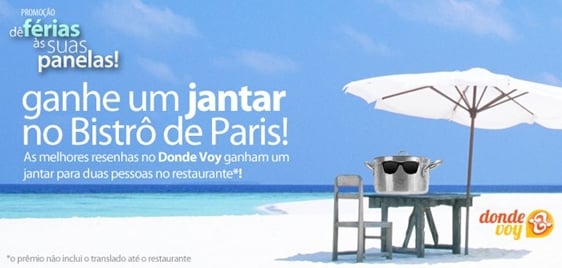 Promo da Donde Voy leva ao Bistrô de Paris